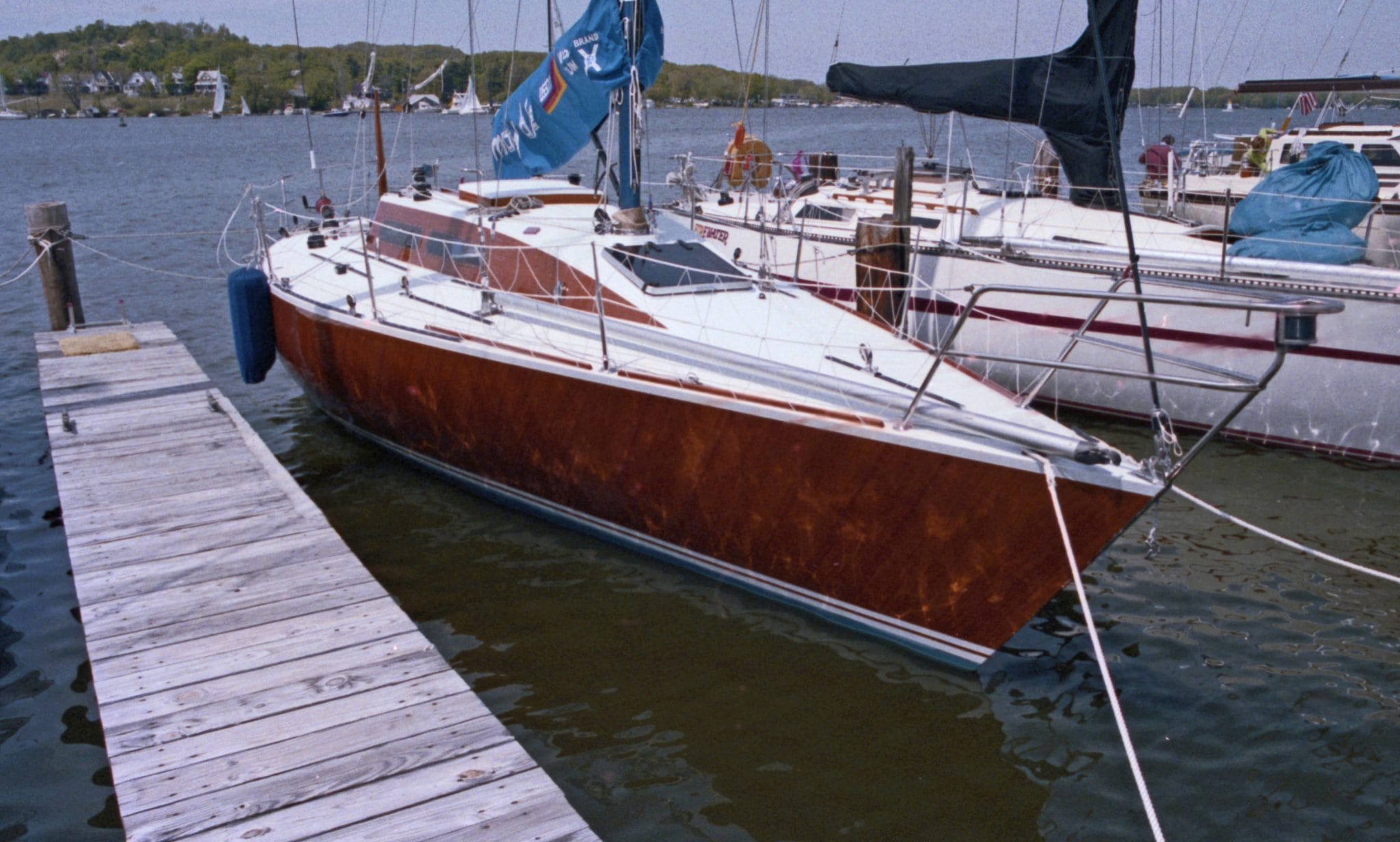 Moody blue forward view