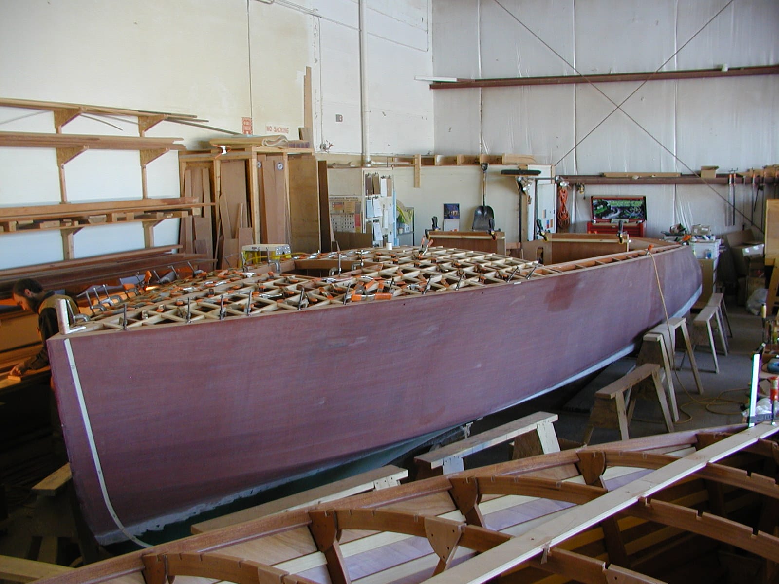 Sanded hull on Cyclone