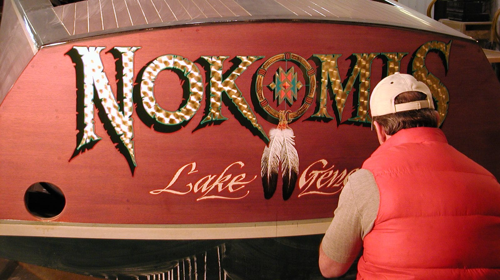 Hand painted custom artwork for Nokomis