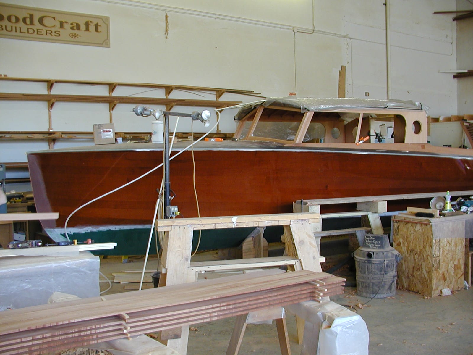 Cabin top being completed on Cyclone