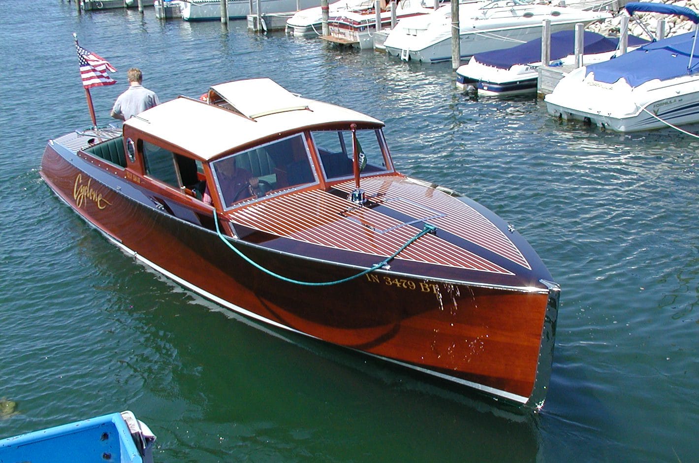 Cyclone heading back into dock
