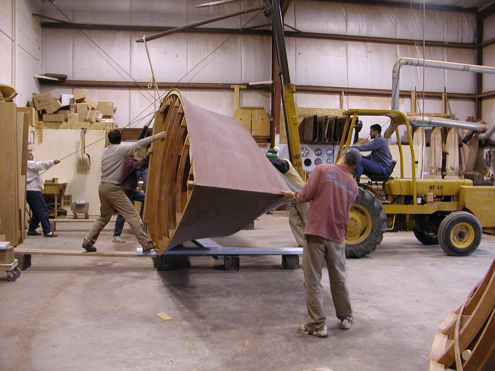 Rolling the hull of Nokomis