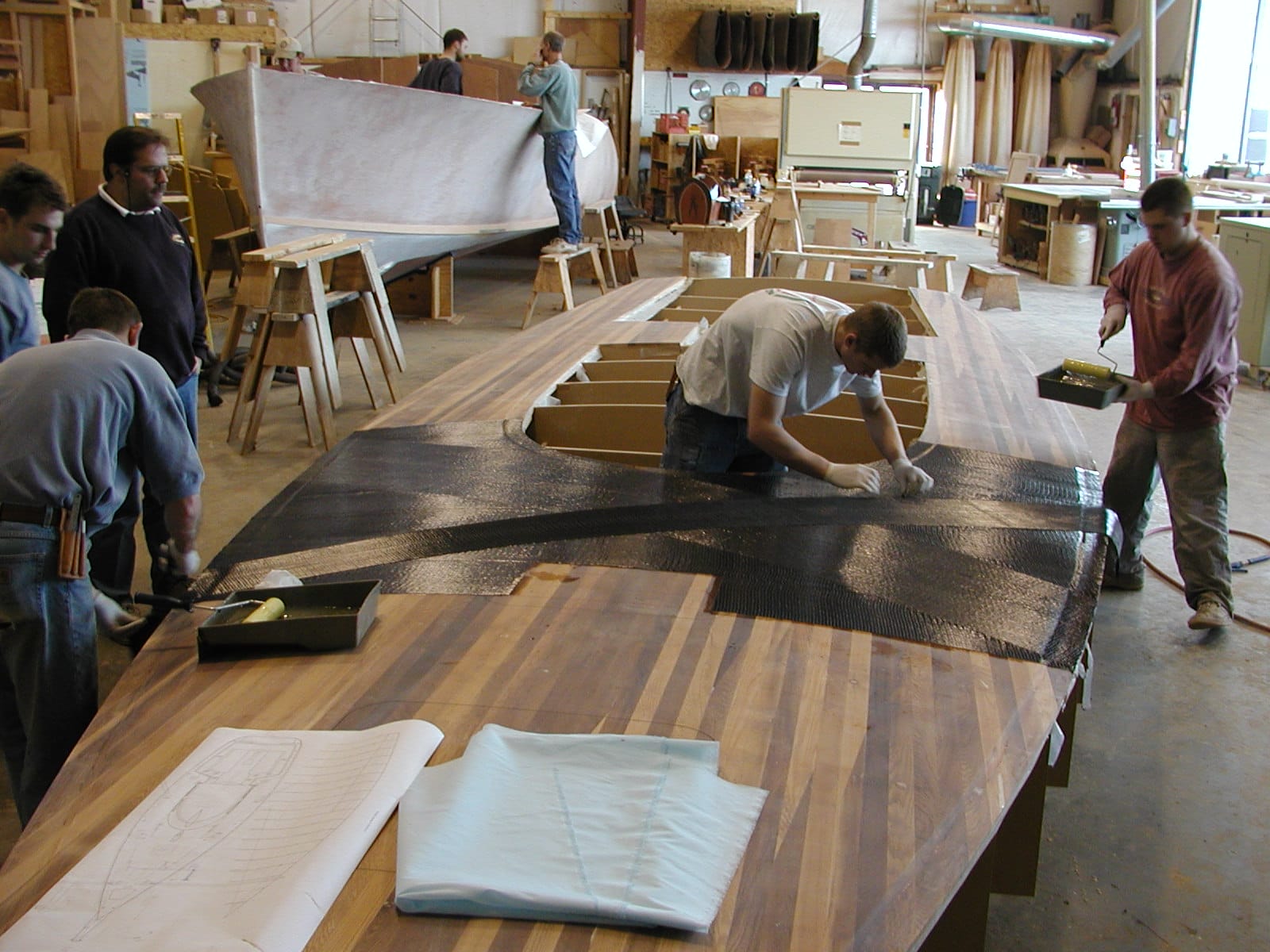 Sealing decking on St. Barbara