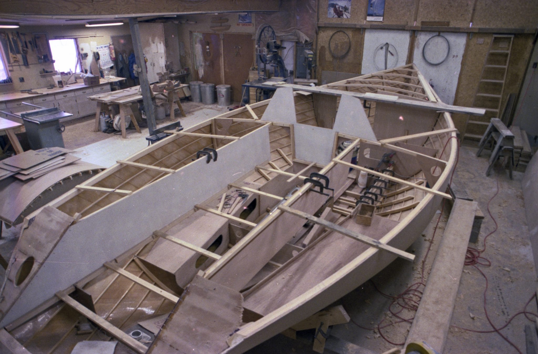 Interior structure being installed in Zoo