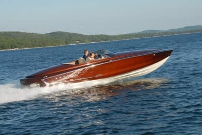 Starboard view of Don Don on Lake Charlevoix