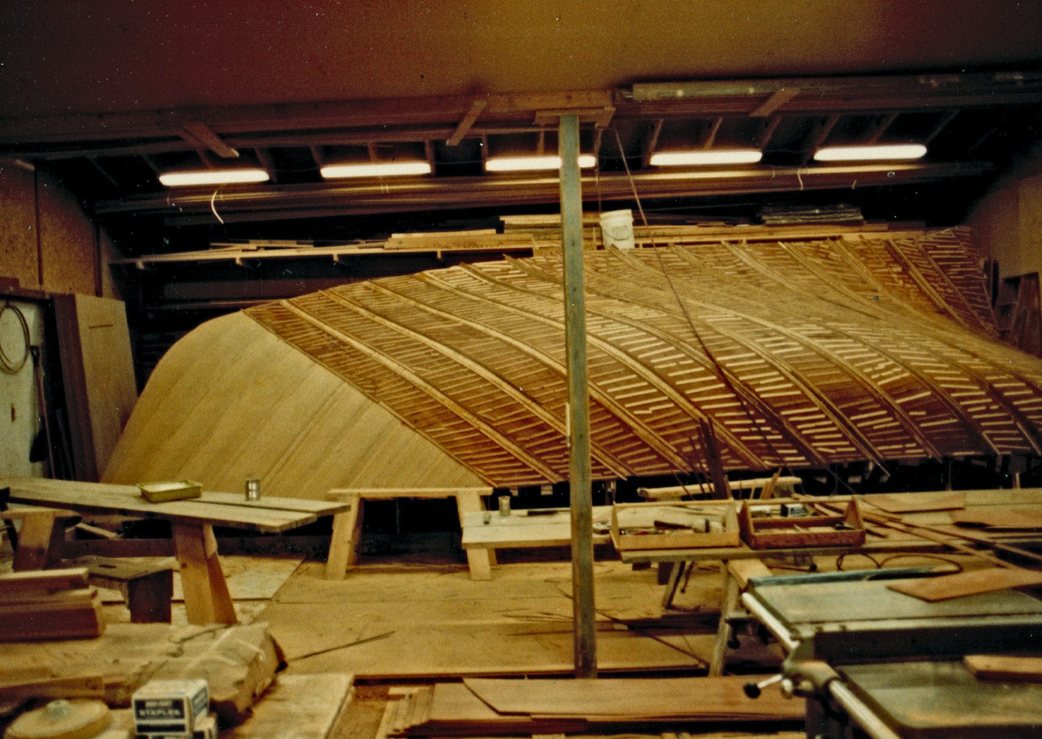 Many layers of planking on Morgana