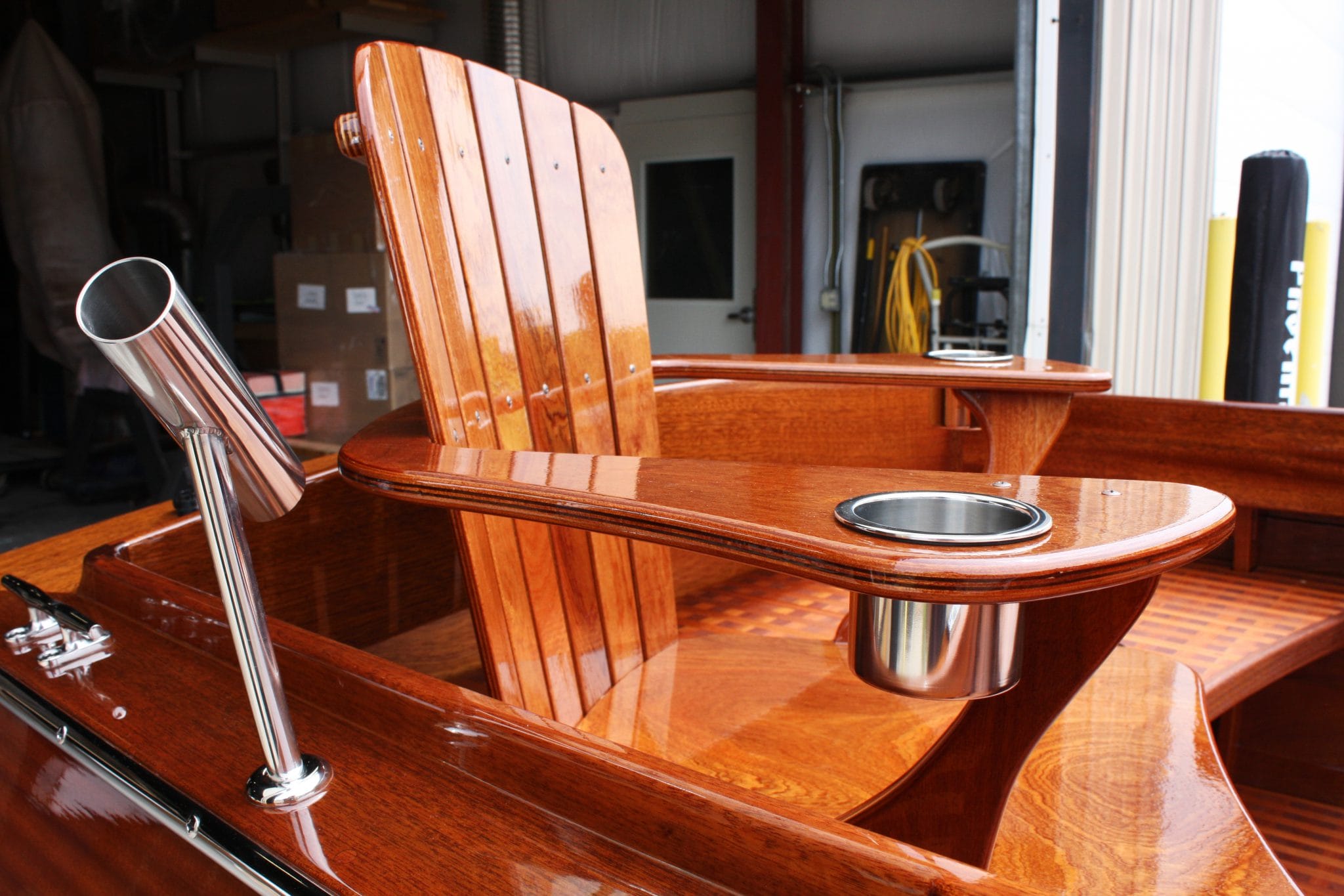 Mahogany comfort in 16' fishing boat, Geepy