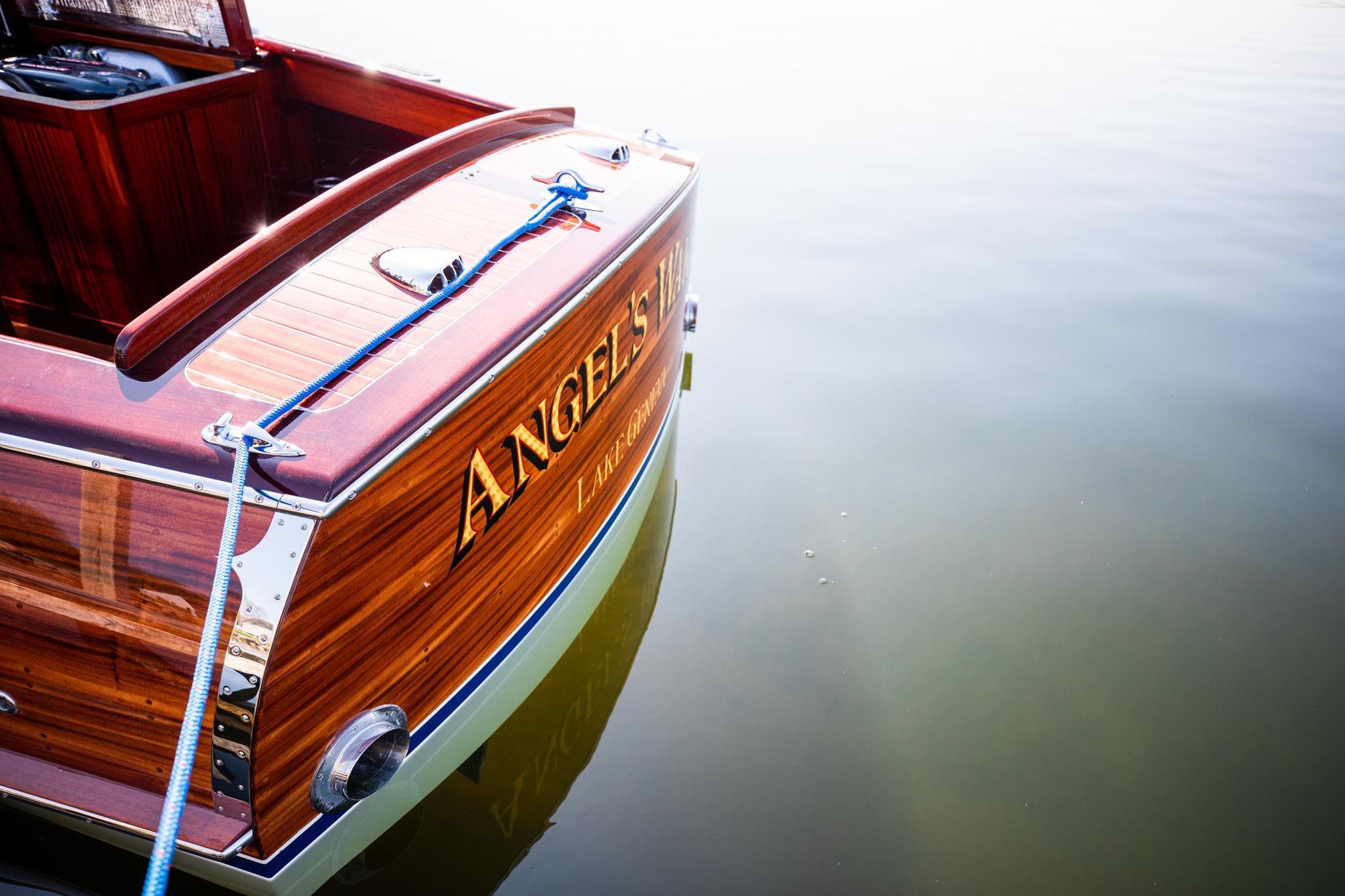 Angel's Wake transom