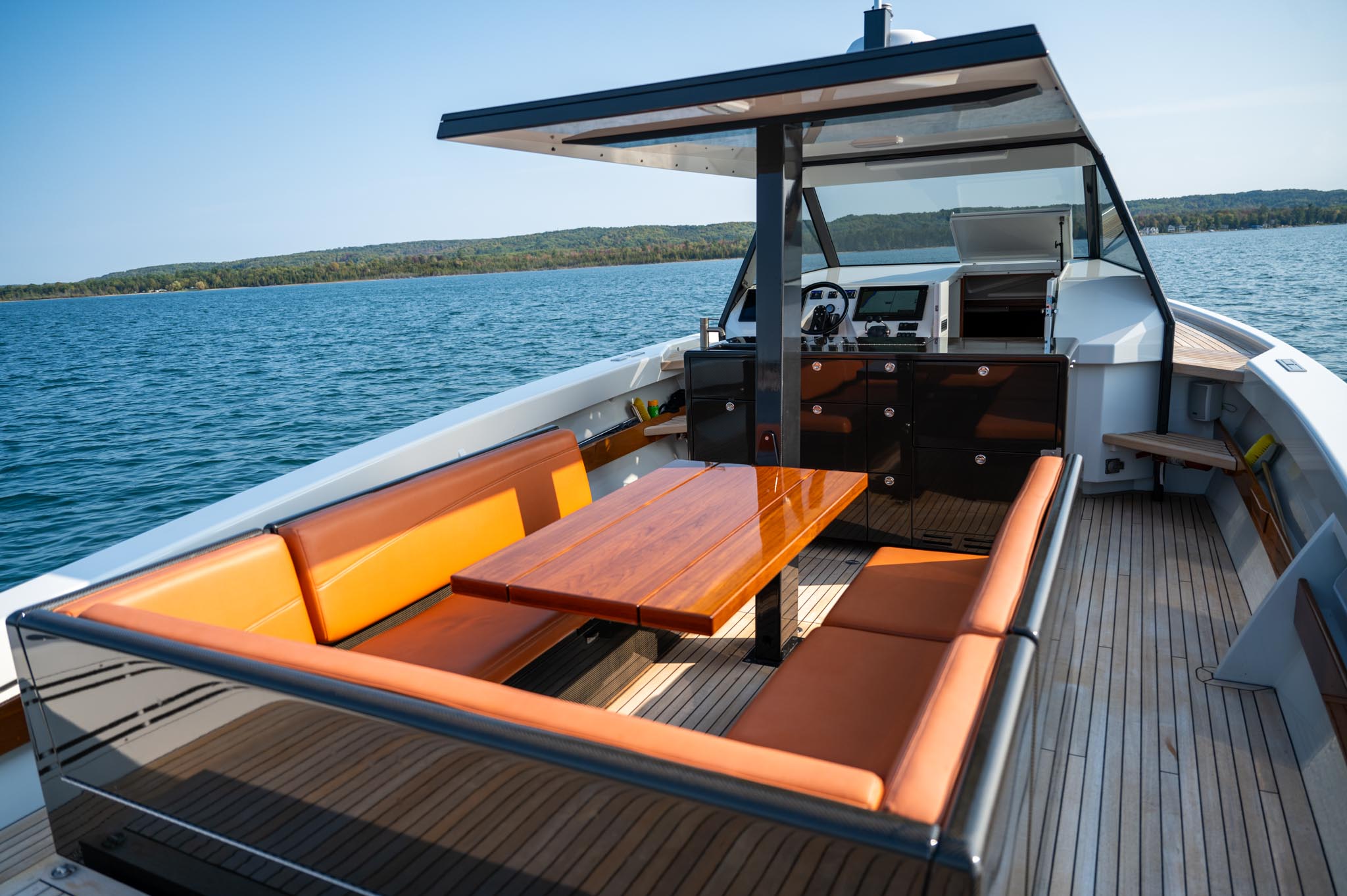 View of seating area on Chiara