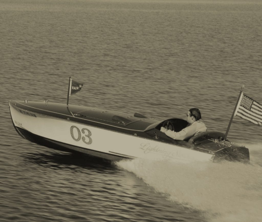 Lightning Strikes cruising on the water.
