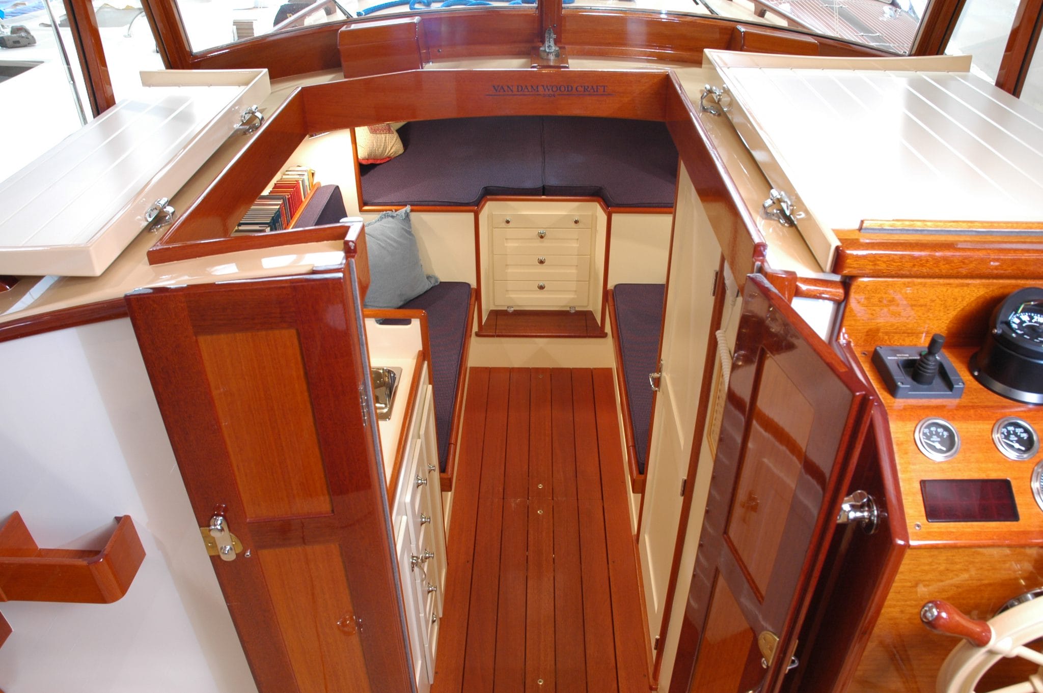 Below deck access on Dragonfly