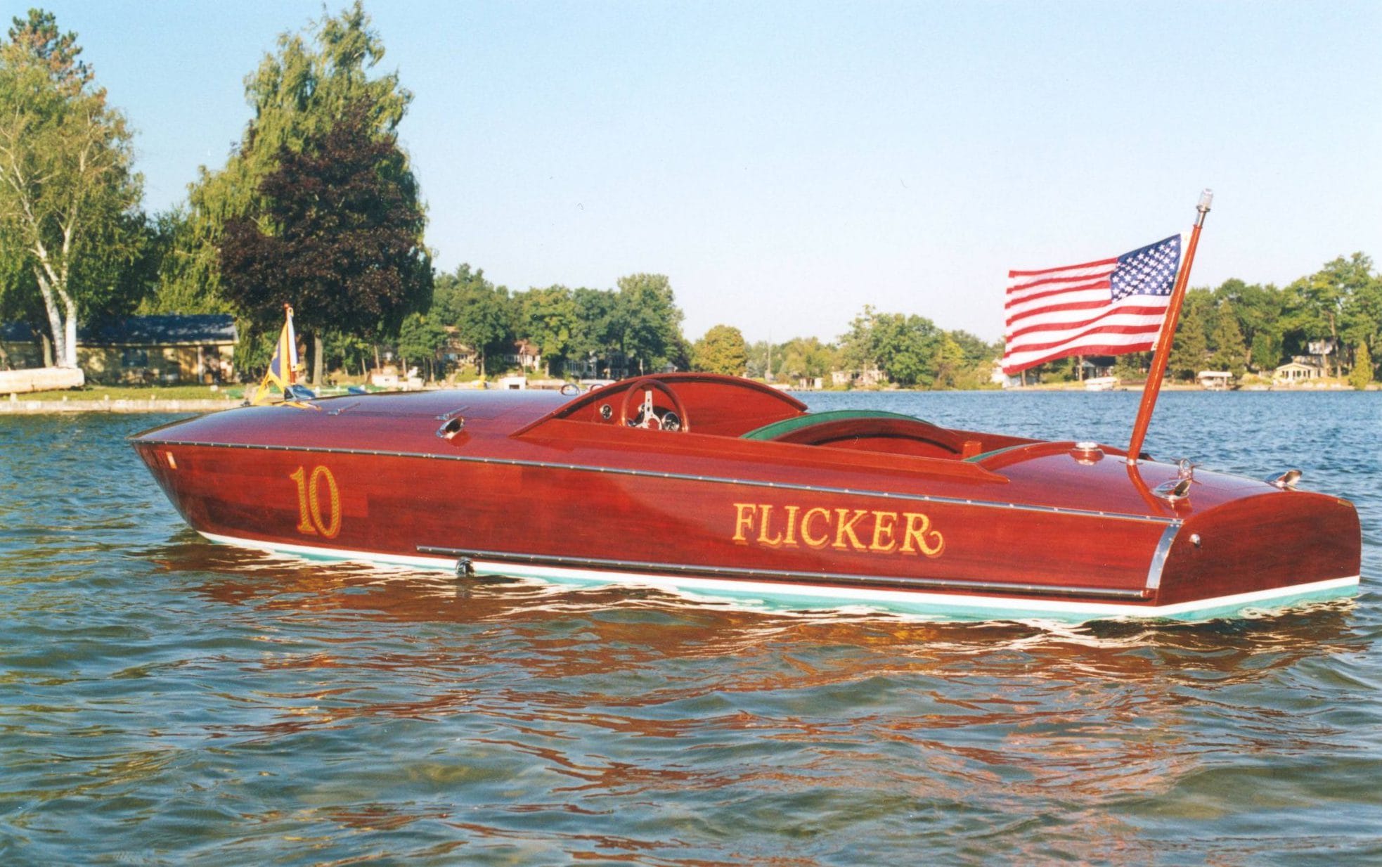 Flicker first power boat build by Van Dam