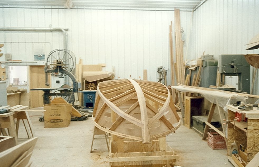 Ribs assembled on runabout Flicker