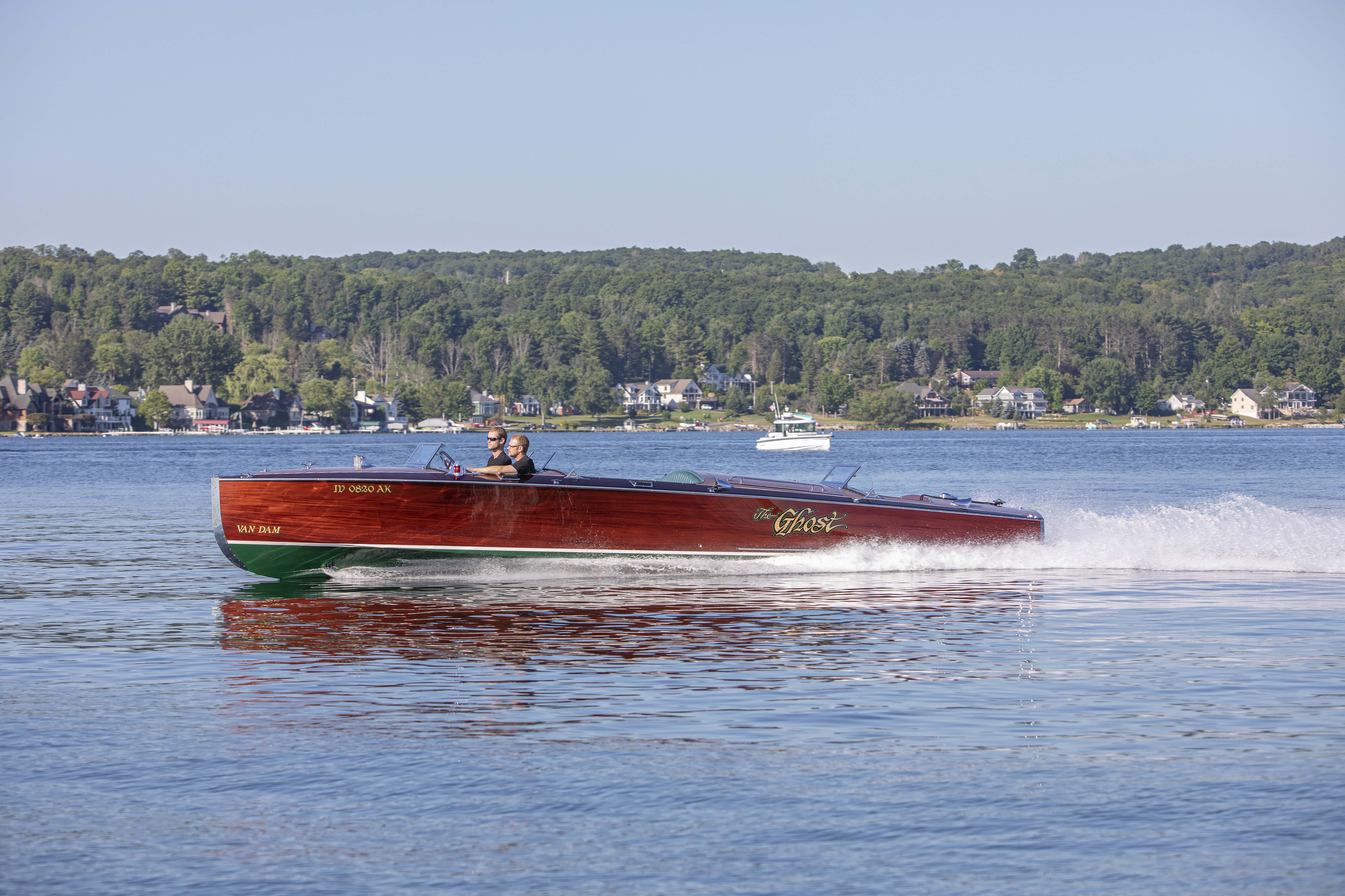 Port view of Ghost on Lake Charlevoix