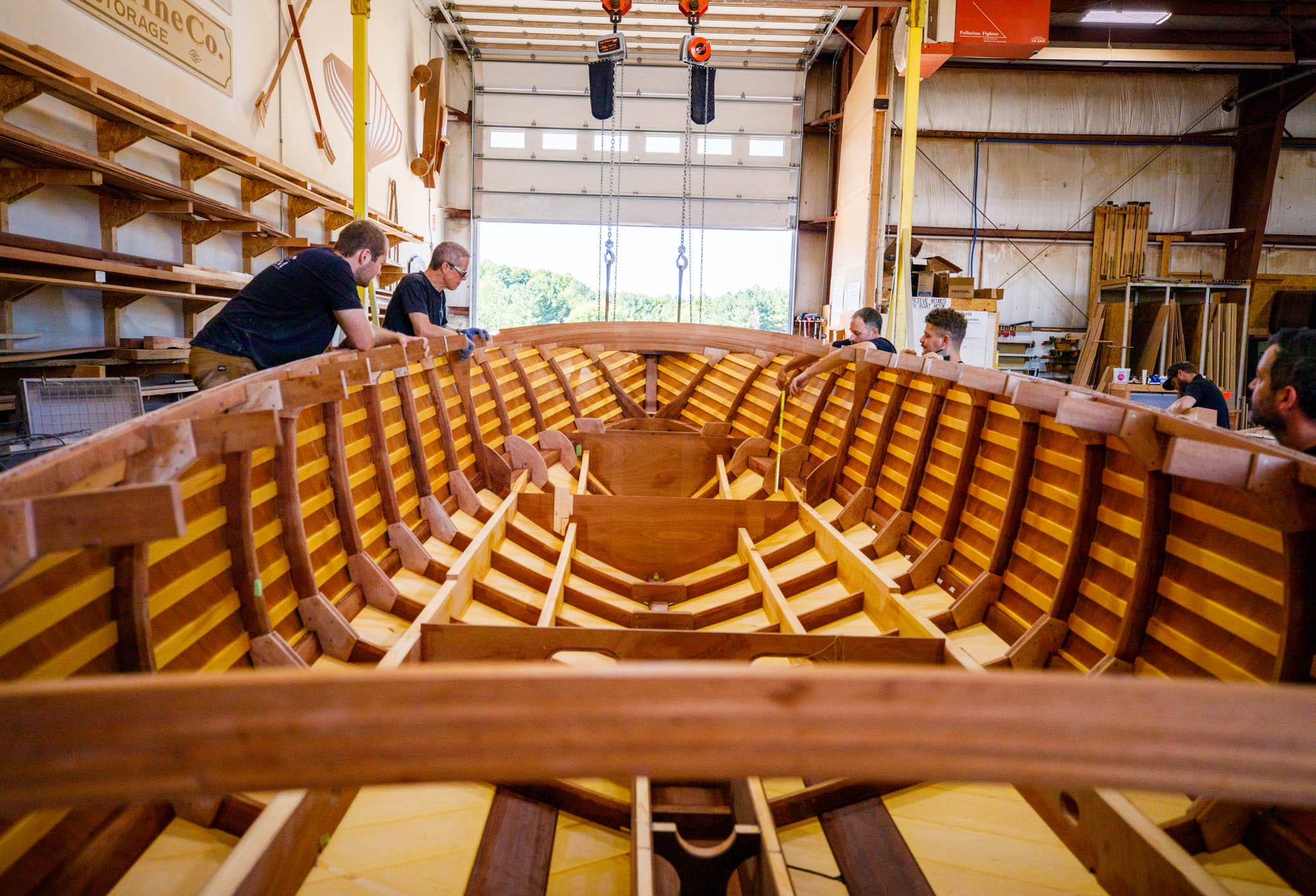 Craftsmen examining 5-Star after being rolled over